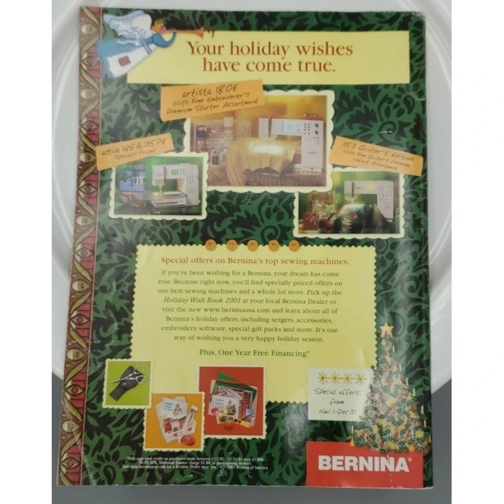 The Quilter Mag Quilting For Christmas & Winter 2002 Wall Hanging Stocking Table